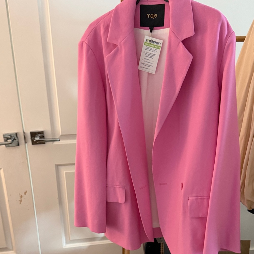 Maje Vibrant Pink Blazer